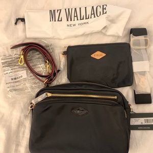 MZ Wallace Gramercy Crossbody in Black. NWT